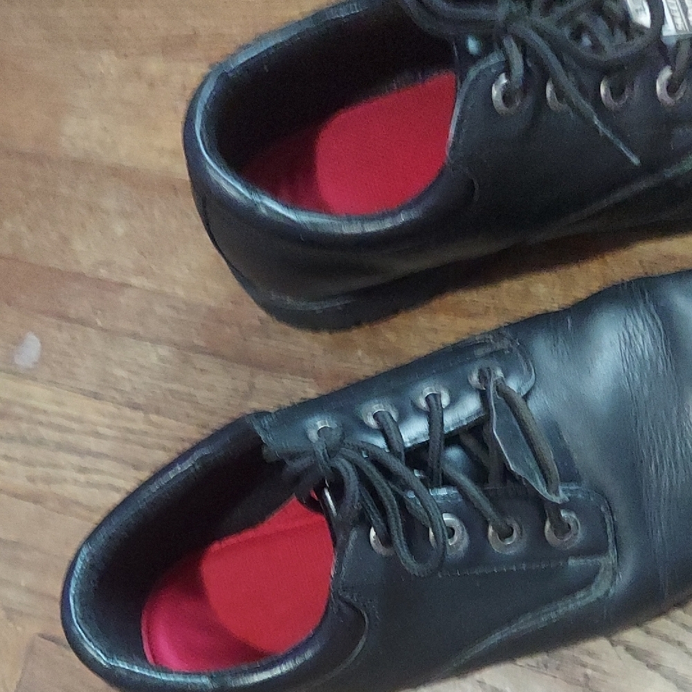 Skechers Black Oxford Shoes with Memory Foam - Picture 11 of 12